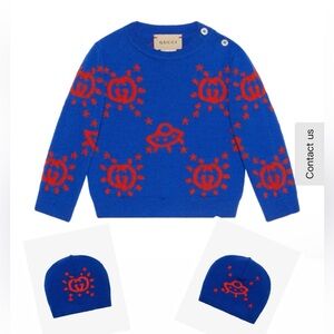 Gucci sweater and hat worn once